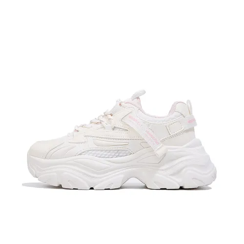 Warrior Slip-resistant Abrasion-resistant Lightweight Low-Top Footwear Women's Beige Pink