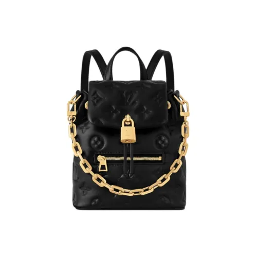 LOUIS VUITTON Coussin Овчина Рюкзак Мини Женские Черный