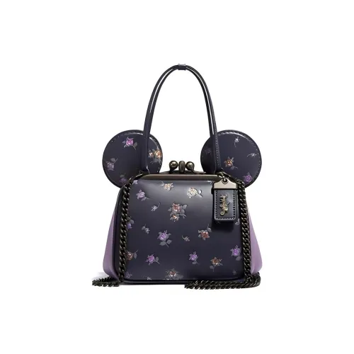 COACH Disney X Keith Haring Коллаборация Kisslock Кожа Сумка Сумка через плечо Сумка через плечо Мини Женская