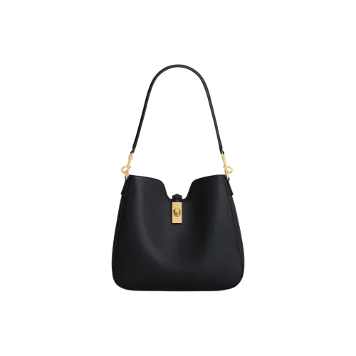 CELINE Camille 16 Soft Телячья кожа Одно плечо Сумка Маленькая Женская Черная