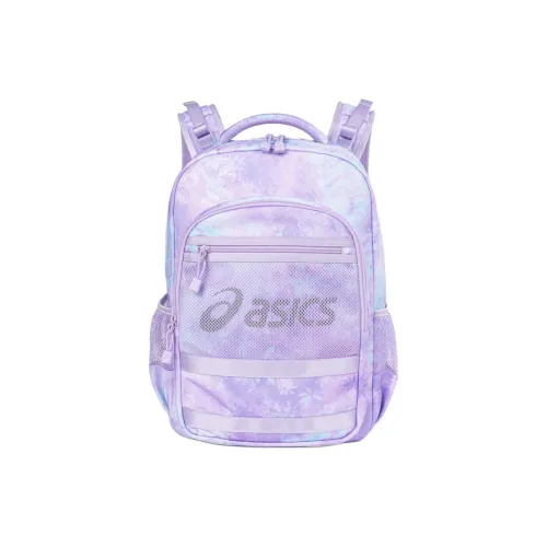 Asics Нейлон Рюкзак Детский Фиолетовый Синий Цветок Цвет
