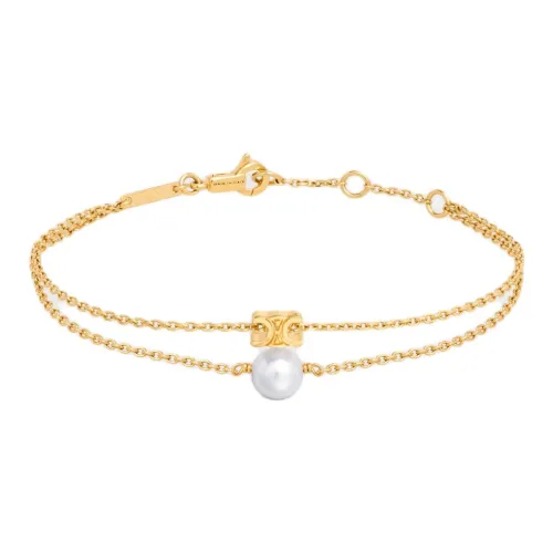 CELINE Латунь Смола Жемчужные Браслеты Женские Золотые