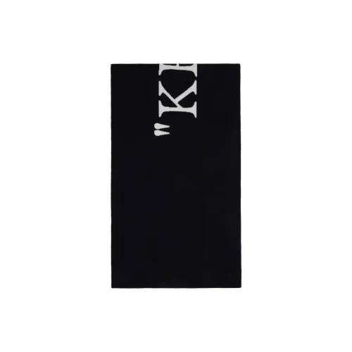 Off Белый Wool Knit Шарфы Женские