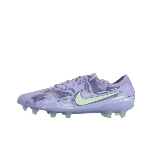 Nike Tiempo Legend 10 FG Твердый грунт Природная трава Противоскользящие Устойчивые к истиранию Футбольные бутсы Унисекс Фиолетовый