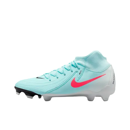 Nike Phantom Luna 2 Slip-resistant Abrasion-resistant Football Cleats Unisex Cyan