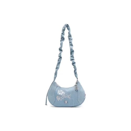 Champion Ткань Рюкзак Сумка на плечо Средняя Unisex Light Деним Промытый Розовый