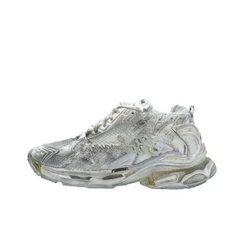 Balenciaga Runner WRNU4 Low Топ Повседневная обувь Мужская Серебряная