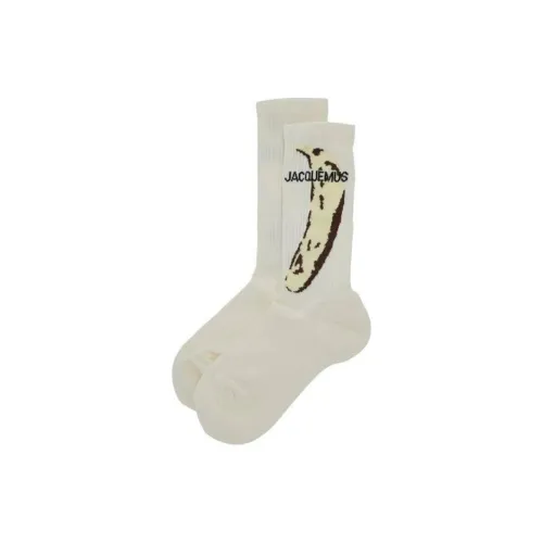 Jacquemus 1 пачка экрю мужские носки до икры MID