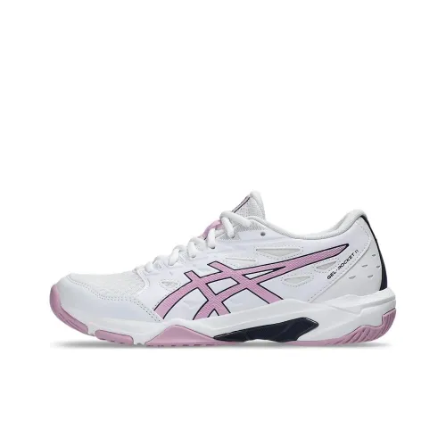Asics Гель Ракета 11 Кроссовки для тренировок Низкий Топ Белый Женские
