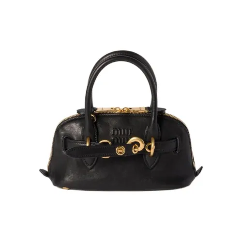 MIU MIU Aventure Lambskin Сумка через плечо Сумка Mini Женская Черная