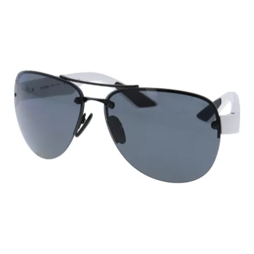 PRADA Металл Aviator Солнцезащитные очки Мужские Белые