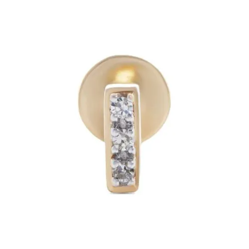 Monica Vinader 14K Gold Серьги-гвоздики с ромбом Женские Золото