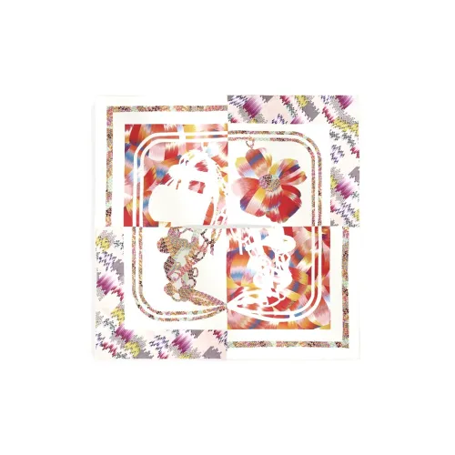 HERMES Шелковые шарфы для женщин многоцветные