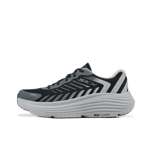 Skechers MEN'S GO Противоскользящий Устойчивый к истиранию Низкий Топ Повседневный Городской Коммутирование Беговые кроссовки Унисекс Черный Серый