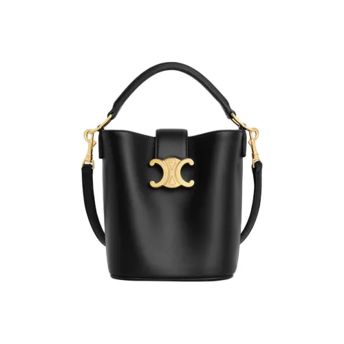 CELINE Louise Коровья кожа Сумка через плечо Мини Женская Черная