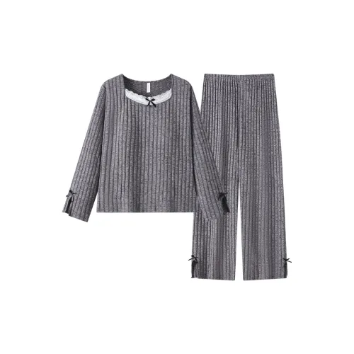 ЮЙЧЖАОЛИНЬ Pajama Комплект Женский Темно-Серый