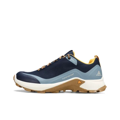 HUMTTO Амортизаторы Устойчивые к истиранию Низкий Топ Альпинистская Обувь Мужская Темно-синий Серый