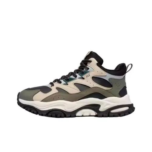 361° Yanwu Износостойкий Термический Высокий Топ Повседневная Обувь Мужская Черный Rice Зеленый