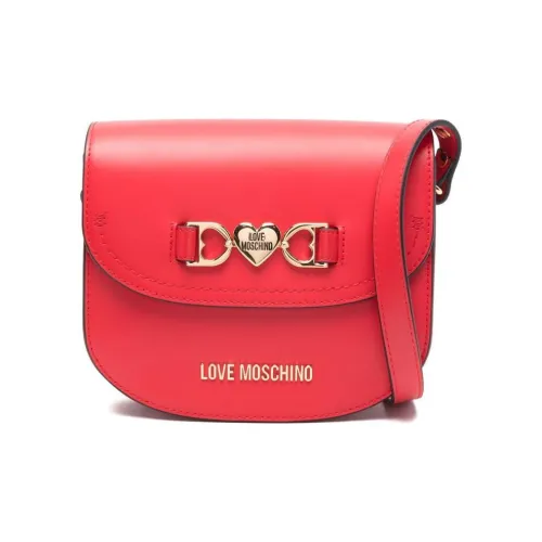 LOVE MOSCHINO Кожа Сумка через плечо Унисекс POPPY Красный