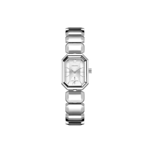 Dickies Наручные часы Кварцевый механизм Сплав Ремень Серебристый циферблат Женские часы Белый золото Текущий Свет Коробка