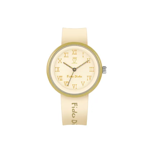 FIDO DIDO Кварцевый механизм силиконовый ремешок унисекс черный циферблат