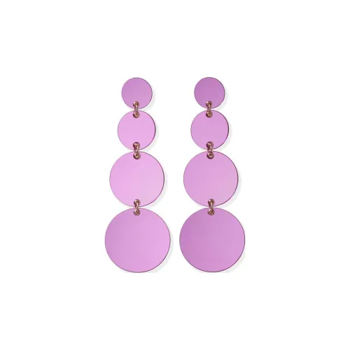 CarolinaHerrera Пластик Brass Earrings Женские Фиолетовый