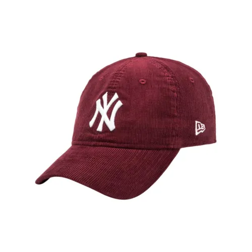 New Era Хлопок Вельветовые Кепки Унисекс Красный