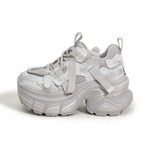 Milan Love Song Устойчивый к истиранию Легкий Увеличивающий Высоту Низкий Топ Кроссовки с Толстой Подошвой Женские