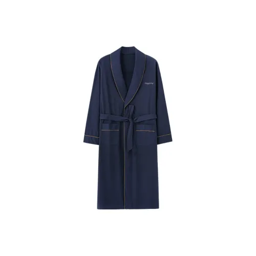 Huggy Kissy Банные халаты Мужской Темно-синий
