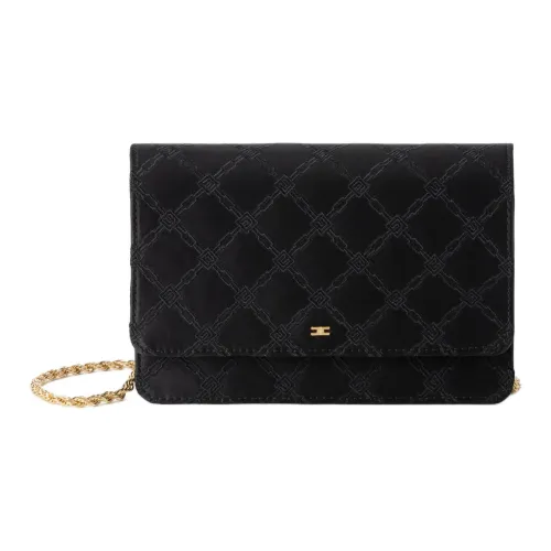 Elisabetta Franchi Полиэстер Плечо Сумка Маленькая Женская Черная