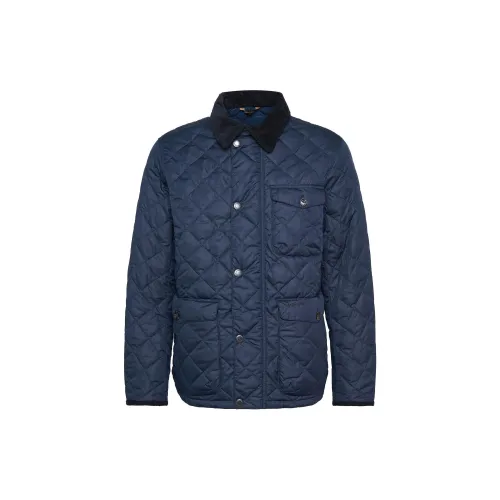 BARBOUR Хлопковый пуховик Мужской Navy Blue
