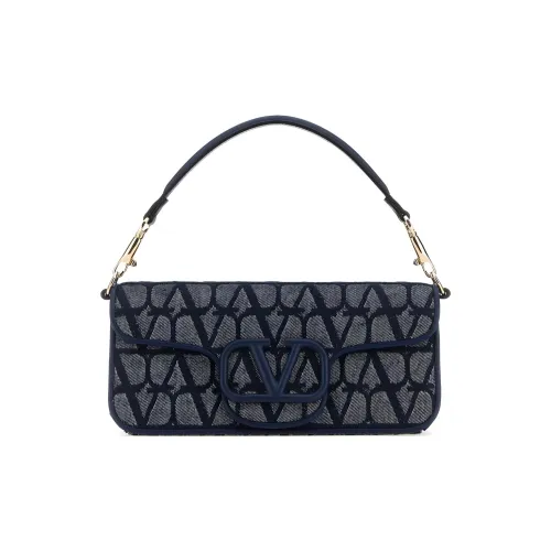 Valentino Vlogo Кожа Сумка через плечо Сумка Женская Синий