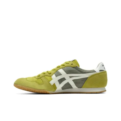 Onitsuka Tiger Противоскользящий Устойчивый к истиранию Низкий Топ Casual Унисекс Зеленый