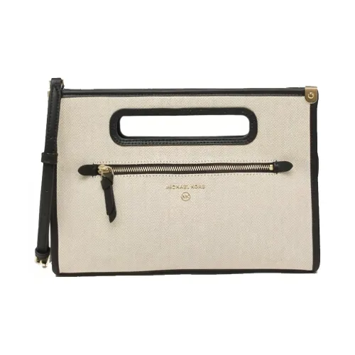 MICHAEL KORS MICHAEL KORS Luggage Collection Холщовая сумка через плечо большая женская черно-белая многоцветная