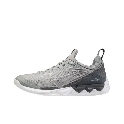 Mizuno Wave Luminous 2 Противоскользящие Низкие Беговые Кроссовки Женские Серые