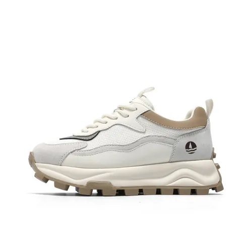 NAVIGARE Высота Увеличивающие Низкие Топы Casual Женские Экрю