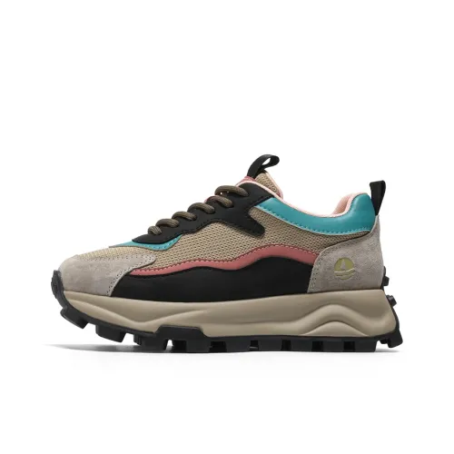 NAVIGARE Высота Увеличивающая Низкий Топ Повседневный Женский Абрикос Розовый