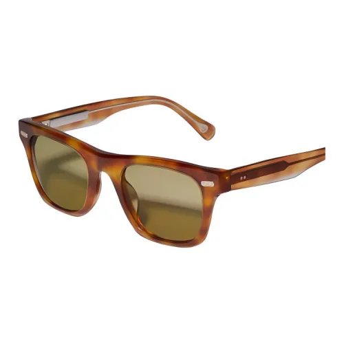 BRUNELLO CUCINELLI Металлоакриловые квадратные солнцезащитные очки унисекс коричневые