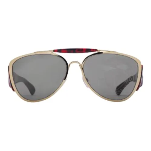 Burberry Металлический Ацетат Переработанный Ацетат Aviator Солнцезащитные очки Унисекс Золото