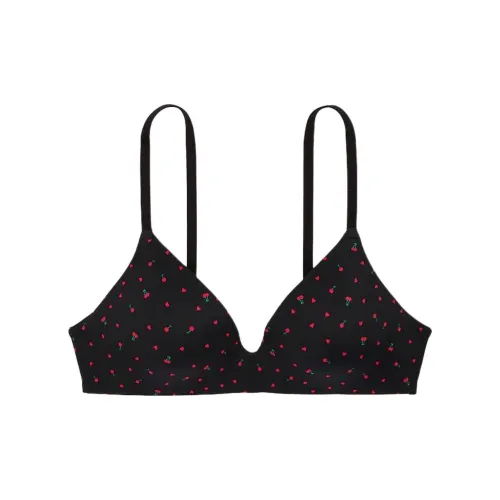 Victoria's Secret Розовый Бюстгальтер Женские Черный Вишня