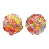 Ослепительный цвет бусины + ослепительный цвет ледяного куба