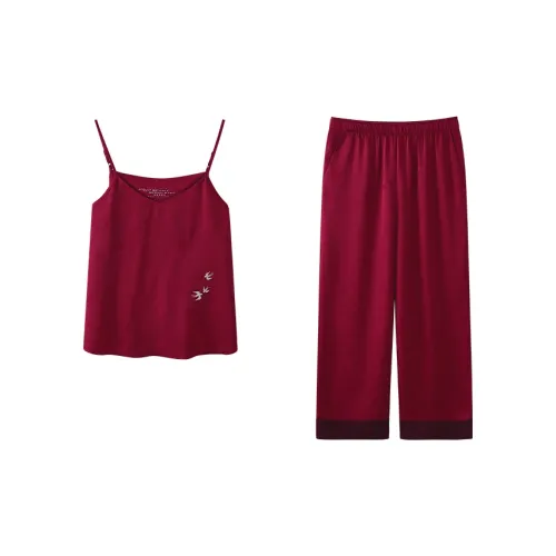 Jingyun Pajama Комплект Женский Бордовый