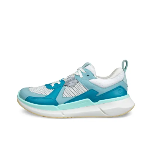 Ecco Biom 2,2 Slip-Resistant и Breathable Low-Top Повседневная Обувь Женская Белая Синяя