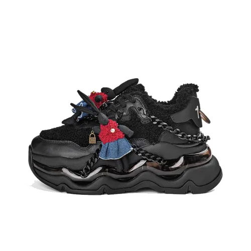 NAUTICA Амортизация противоскользящие устойчивые к истиранию увеличивающие высоту Низкие кеды Женские Черные