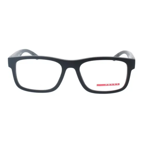 PRADA Ацетатные оправы для очков "Кошачий глаз" Мужские Черные