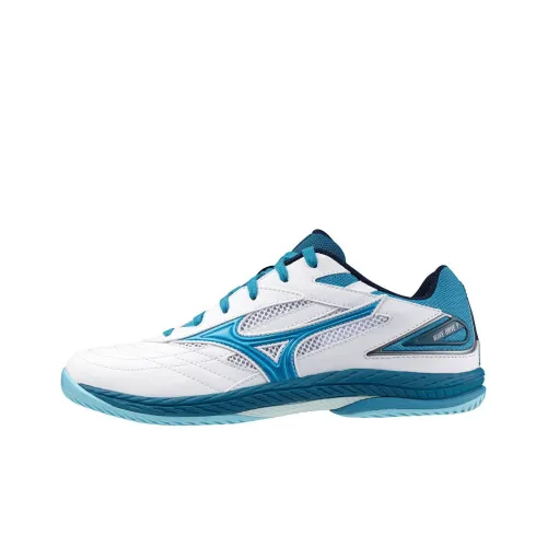 Кроссовки Mizuno для тренировок, низкий топ, белый и синий, унисекс