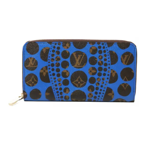 LOUIS VUITTON Холст Кошелек Женские Синий и Коричневый