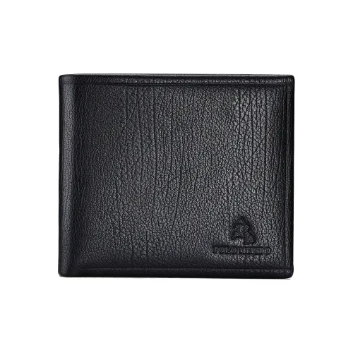POLOMEISDO Мужской кошелек из коровьей кожи черный