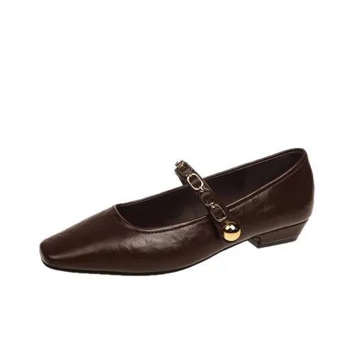 PARK DANCE Туфли Мэри Джейн с грубым каблуком Женские