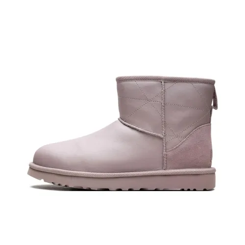 UGG CLASSIC MINI Pearlized Abrasion Resistant Короткий Сноубутсы Женские Розовый